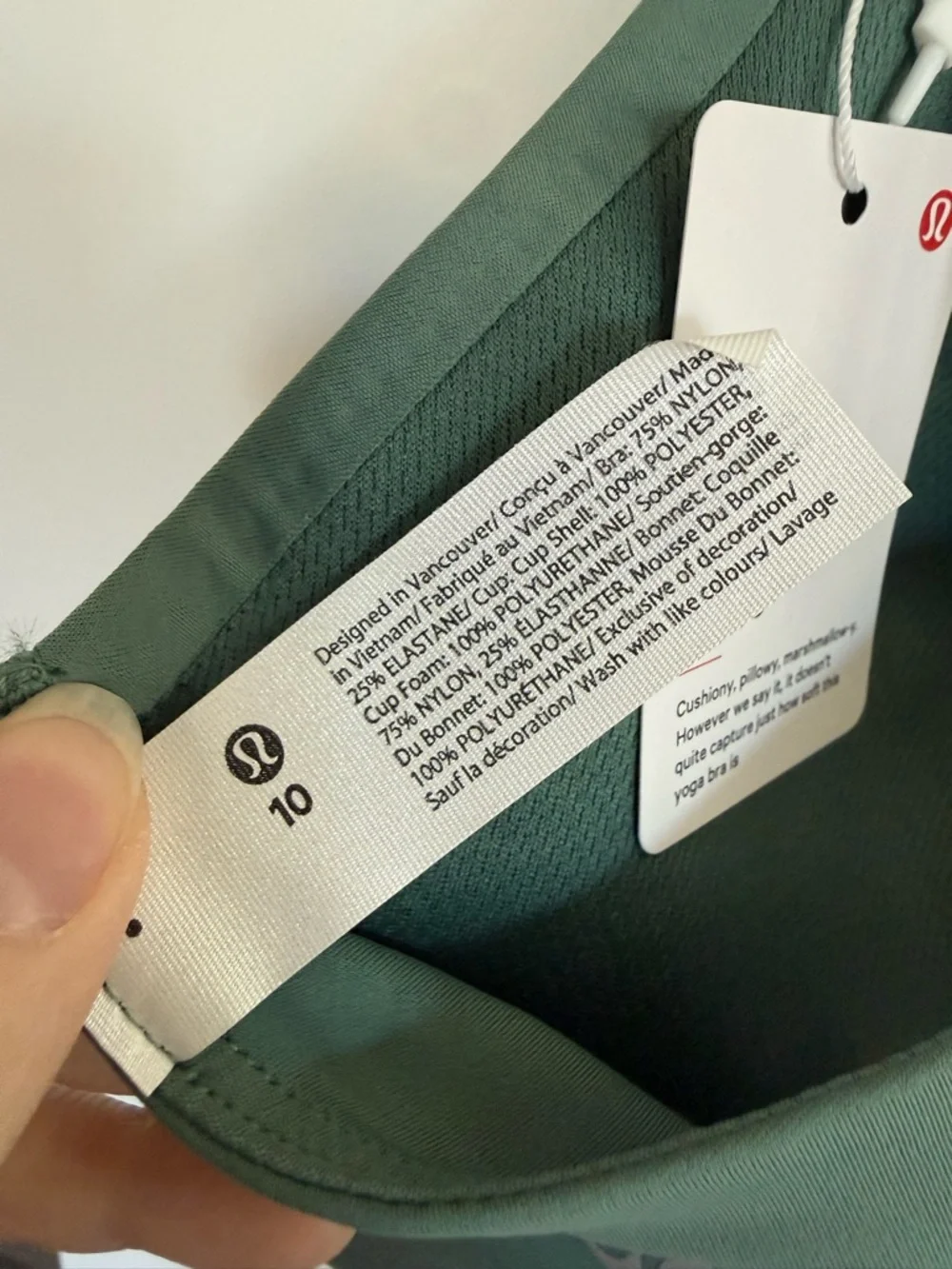 NWT Lululemon Like a Cloud Bra *Light Support, B/C Cup Size 10